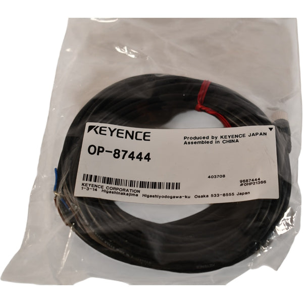 NEW Keyence OP-87444 Panel Monitor Power Cable M8 4-Pin 5M IX/IV – VB ...