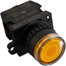 NEW Autonics S2PR-P3YAD 22mm Illuminated Push Button Yellow 12-30V AC/DC