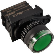 NEW Autonics S2PR-P3GAD 22mm Illuminated Push Button Green 12-30V