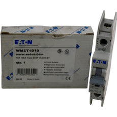 NEW EATON WMZT1D10 10A 1 Pole Type D 10kA DIN Rail Circuit Breaker 277V AC