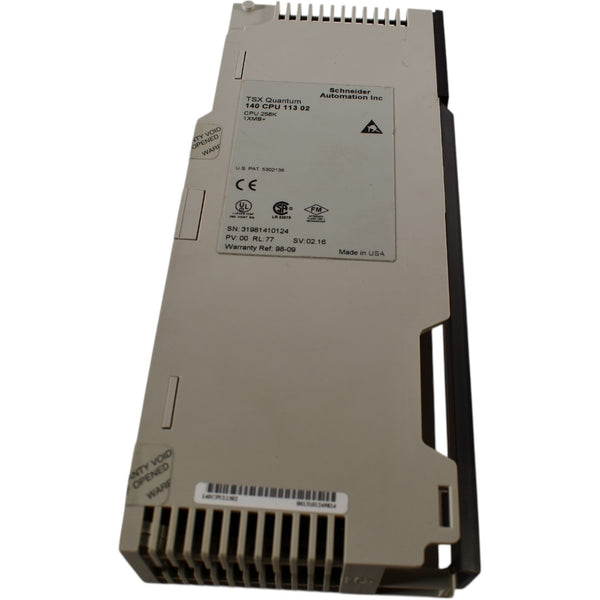 Schneider Electric 140CPU11302 Quantum PLC CPU Modbus Plus RS232 – VB ...