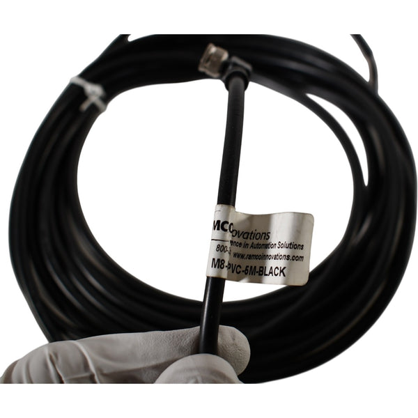 NEW Ramco M8-FA3-PVC-5M-BLACK Cable 3-Pin Female Angle 5m – VB ...