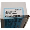 Lot of 10 NEW Kacon KPL-G 12V Green LED Pilot Light 22mm IP65
