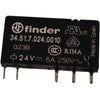 NEW Finder 34.51.7.024.0010 Ultra Slim PCB Relay SPDT 24VDC 6A