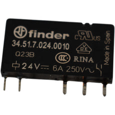 NEW Finder 34.51.7.024.0010 Ultra Slim PCB Relay SPDT 24VDC 6A