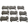 Lot of 9 Used Phoenix Contact ST 4 Terminal Blocks Gray