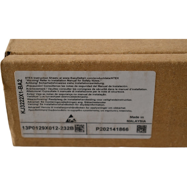 Emerson Process Management LLP KJ3222X1-BK1 AI 8-Channel I/O Emerson Process Management LLP KJ3222X1-BK1 AI 8-Channel I/O