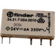 NEW Finder 34.51.7.024.0010 Ultra Slim PCB Relay SPDT 24VDC 6A