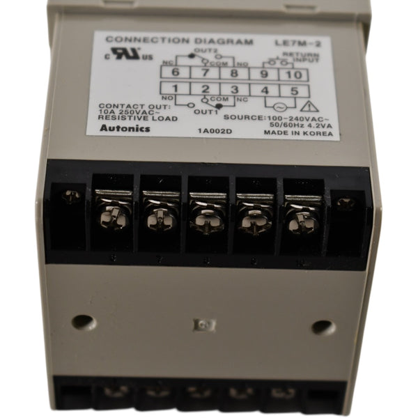 NEW Autonics LE7M-2 Weekly/Yearly Digital Timer 2x 10A SPDT Relay 100 ...