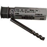 NEW Iscar ECAI-B3.187-.6CR0-2U IC08 Carbide End Mill 3/16'' 3 Flute