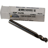 NEW M.A. Ford 13818752R.030 3/16'' Carbide End Mill 3 Flute Uncoated