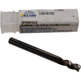 NEW M.A. Ford 13810 TuffCut X-AL 3/16'' 3F Square Carbide End Mill