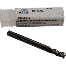 NEW M.A. Ford 13810 TuffCut X-AL 3/16'' 3F Square Carbide End Mill
