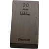 Starrett Weber 20mm Rectangular Steel Gage Block Inspection