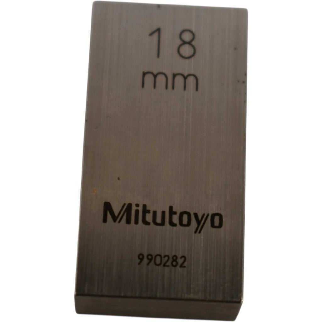 Mitutoyo 990282 18mm Rectangular Steel Gage Block Inspection