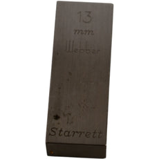 Starrett Weber 13mm Rectangular Steel Gage Block Inspection