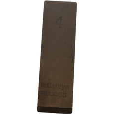 Mitutoyo 830085 4mm Rectangular Steel Gage Block Inspection