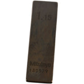 Mitutoyo 1.15mm Rectangular Steel Gage Block Inspection