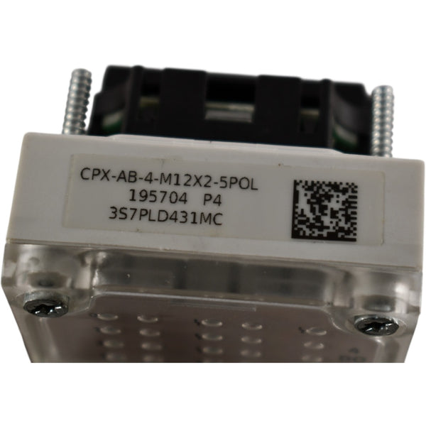 NEW Festo CPX-AB-4-M12X2-5POL Manifold Block 195704 IP67 PA PC – VB ...