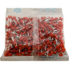 NEW Pack 500 Cembre PKD108 17AWG Wire Ferrule Insulated Red 1.0mm� 8mm Pin