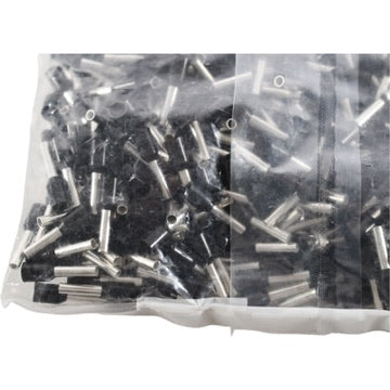 NEW Pack 500 Panduit FSD78-8-D 16AWG Ferrule Black 8mm Pin DIN End Sle ...