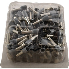 NEW Pack 200 BM Group 005081 12AWG Ferrule Insulated Grey 4mm� 12mm Pin