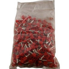 NEW Pack 500 Panduit FTD77-8-D 18AWG Twin Wire Ferrule Red 8mm Pin