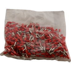 NEW Pack 500 Panduit FSD77-8-D 18AWG Ferrule Insulated Red 8mm Pin