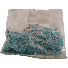 NEW Pack 500 Panduit FSD74-8-D Ferrule 22AWG Insulated Turquoise 8mm Pin