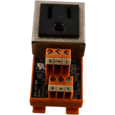 Weidmuller 9915480000 RS-SIMPLEX DIN Rail Single AC Outlet 120V 15A