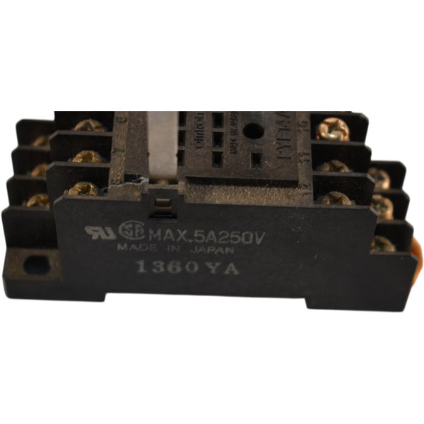 Omron PYF14A 14-Pin Relay Socket Base for MY4 Relays DIN Rail – VB ...