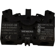 NEW Siemens 3SB3400-0B Contact Block 1NO Screw Terminal for 22mm Pushbutton