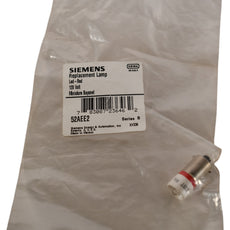 NEW Siemens 52AEE2 LED Lamp 120V AC/DC Red BA9s Base for 30mm Pilot Devices