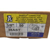 NEW 41x Arlington 38AST Snap2It 3/8'' Conduit Connector Insulated Throat