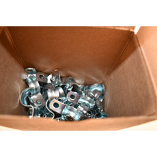 NEW 84x Arlington 371 3/4'' Heavy Duty 1-Hole EMT Steel Straps Click-On