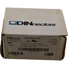 NEW 25x DINnectors DN-Q12-2-2-A Screwless Terminal Block 24-12AWG