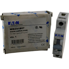 NEW EATON WMZS1B07 Circuit Breaker 7A 1 Pole Type B 10kA DIN Rail 277V AC