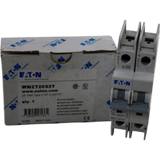 NEW EATON WMZT2C02T Circuit Breaker 2A 2P Type C 10kA DIN Rail 277/480V AC