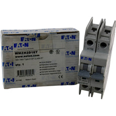 NEW EATON WMZH2D16T 16A 2P Type D 14kA DIN Rail Circuit Breaker 480Y/277V