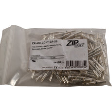 NEW Lot of 100 ZIPport ZP-MC-CC-F10A-20 Female Crimp Contacts 20AWG