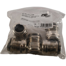 NEW Lot of 5 ZIPport ZP-MC-CG-21M8 PG21 Cable Glands Brass IP68