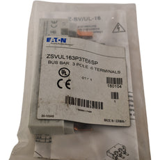 NEW Eaton Z-SV/UL-16/3P-3TE/6-SP 80A Busbar 3-Pole 6-Terminal