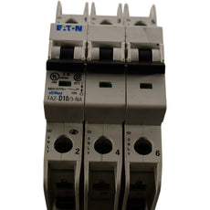 NEW Eaton FAZ-D10/3-NA Branch Circuit Breaker 3P 10A 480V D-Curve