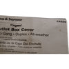 NEW Pass & Seymour CA82G Weatherproof 2-Gang Duplex Receptacle Cover