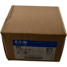 NEW Lot of 20 Eaton Crouse-Hinds 452 1'' Set Screw EMT Connectors