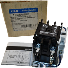 NEW Eaton Cutler Hammer C25DND2251T Ser. D1 2 Pole 25A 24VDC Contactor