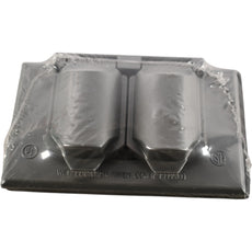 NEW Eaton Crouse-Hinds TP7207 1-Gang Weatherproof Duplex/Combo Cover Gray