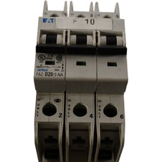 Eaton FAZ-D20/3-NA 20A 3P 480Y/277V D-Curve DIN Rail Circuit Breaker