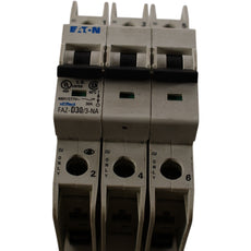 Eaton FAZ-D30/3-NA 30A 3P 480Y/277V D-Curve DIN Rail Circuit Breaker UL