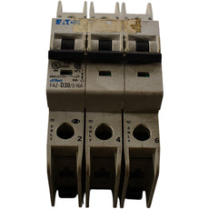 Eaton FAZ-D30/3-NA 30A 3P 480Y/277V D-Curve DIN Rail Circuit Breaker MCB